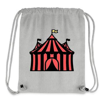 Cirque Tente Manege Cirque Coloré - Sac à cordon recyclé Stanley/Stella - gris chiné - Devant