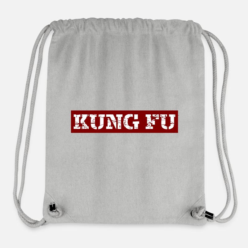 Kung-fu - Sac à cordon recyclé Stanley/Stella - gris chiné