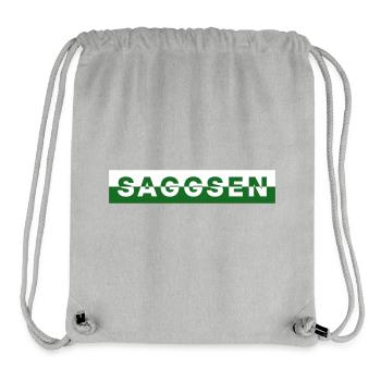 Saggsen / Sachsen - Stanley/Stella recycelter Gym Bag - Grau meliert - Vorne