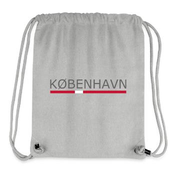 Kobenhavn - Copenhagen - Kopenhagen - Denmark Flag - Stanley/Stella recycelter Gym Bag - Grau meliert - Vorne