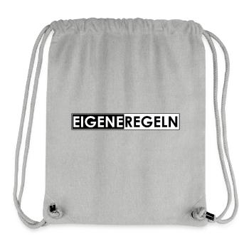 Eigene Regeln - Stanley/Stella recycelter Gym Bag - Grau meliert - Vorne
