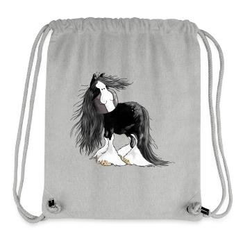 Gentle Giant - Shire Horse - Cartoon - Stanley/Stella Recycled Gym Bag - heather grey - Front