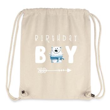 Birthday Boy I Jungen Geburtstag I Bär I Teddy - Stanley/Stella recycelter Gym Bag - Naturweiß - Vorne
