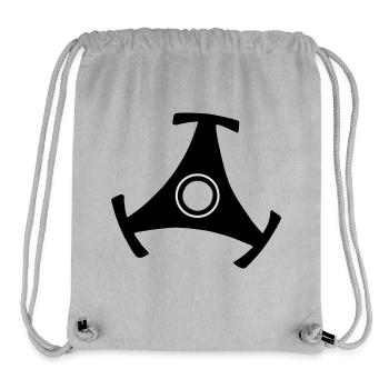 45 R.P.M. Record Adaptor (bicolor) - Stanley/Stella Recycled Gym Bag - heather grey - Front