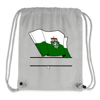 Drapeau de la Styrie – Espace de noms - Sac à cordon recyclé Stanley/Stella - gris chiné - Devant