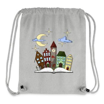 Märchenhafte Stadt der Nächte - Stanley/Stella recycelter Gym Bag - Grau meliert - Vorne