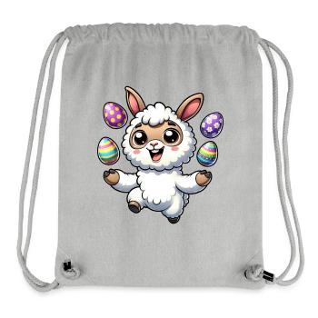 Oster-Lama Jonglieren Osterei Jonglage - Stanley/Stella recycelter Gym Bag - Grau meliert - Vorne