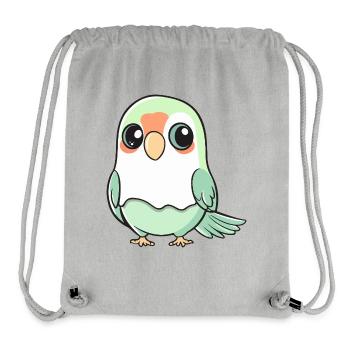 Papagai Halloween Geist - Stanley/Stella recycelter Gym Bag - Grau meliert - Vorne