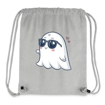 Fantôme chic lunettes soleil - Sac à cordon recyclé Stanley/Stella - gris chiné - Devant