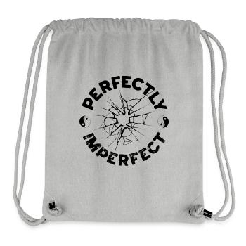 Perfectly Imperfect - Stanley/Stella Recycled Gym Bag - heather grey - Front