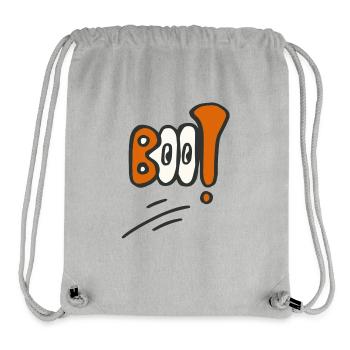 Hou! Joyeux halloween - Sac à cordon recyclé Stanley/Stella - gris chiné - Devant