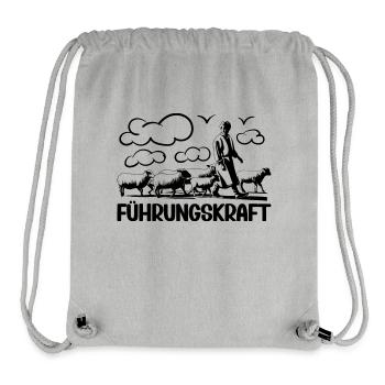 Führungskraft Schafe Hirte Geschenkidee Humor - Stanley/Stella recycelter Gym Bag - Grau meliert - Vorne