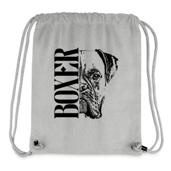Deutscher Boxer Hund - Stanley/Stella recycelter Gym Bag - Grau meliert - Vorne