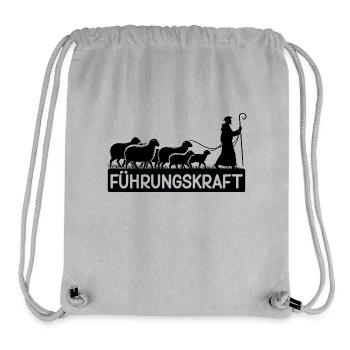 Führungskraft Schafe Hirte Geschenkidee Lustig - Stanley/Stella recycelter Gym Bag - Grau meliert - Vorne