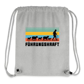 Führungskraft Schafe Hirte Geschenkidee Lustig - Stanley/Stella recycelter Gym Bag - Grau meliert - Vorne