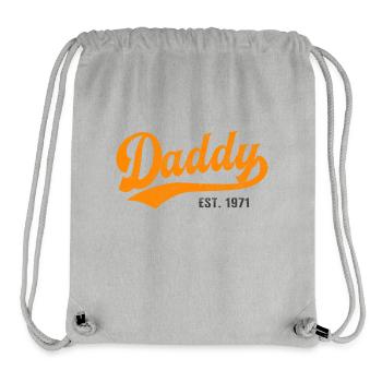 Daddy - Best Dad Daddy in the World - est. 1971 - Stanley/Stella Recycled Gym Bag - heather grey - Front