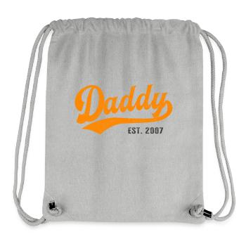 Daddy - Bester Dad Daddy Papa der Welt - est. 2007 - Stanley/Stella recycelter Gym Bag - Grau meliert - Vorne