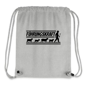 Führungskraft Schafe Hirte Geschenkidee Lustig - Stanley/Stella recycelter Gym Bag - Grau meliert - Vorne