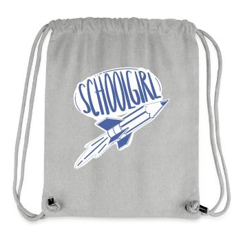 Schoolgirl / first day of school / school beginners - Stanley/Stella Recycled Gym Bag - heather grey - Front