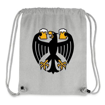 Germany Beer Federal Eagle - Stanley/Stella Recycled Gym Bag - heather grey - Front