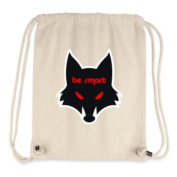 Düstere Wolfgrafik mit Botschaft - Stanley/Stella recycelter Gym Bag - Naturweiß - Vorne