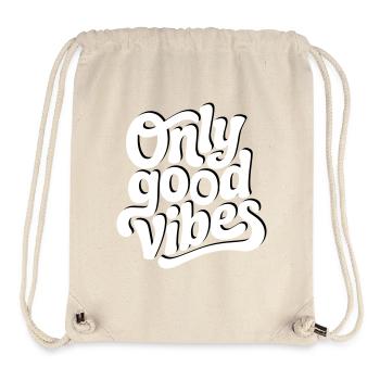 Positive Vibes Hand Lettering Design - Stanley/Stella Recycled Gym Bag - natural - Front