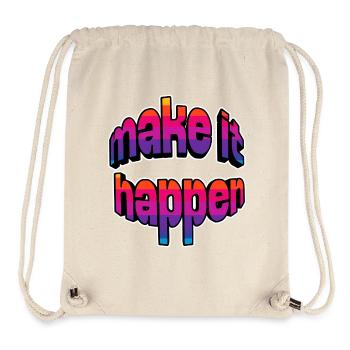 Make It Happen Gradient - Stanley/Stella recycelter Gym Bag - Naturweiß - Vorne