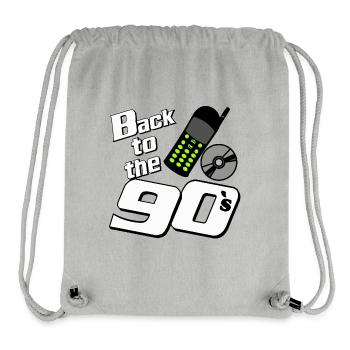 90s Party , Theme Party , Mobile Phone Style (25) - Stanley/Stella Recycled Gym Bag - heather grey - Front