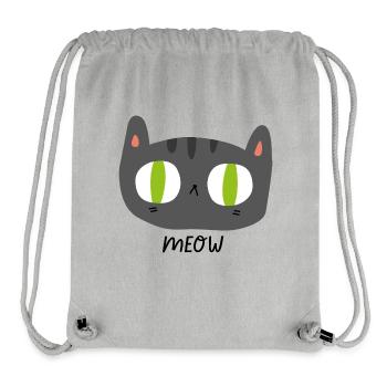 Meow - Stanley/Stella recycelter Gym Bag - Grau meliert - Vorne
