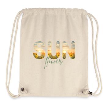 sunflower Sonnenblume Sommerdesign Blume Sonne - Stanley/Stella recycelter Gym Bag - Naturweiß - Vorne