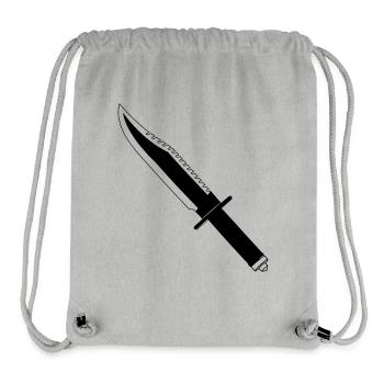 Knife survival - Stanley/Stella Recycled Gym Bag - heather grey - Front