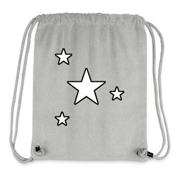 Stars Star Star Gift Starry Sky - Stanley/Stella Recycled Gym Bag - heather grey - Front