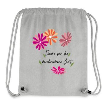 Thank you for the wonderful time - Stanley/Stella Recycled Gym Bag - heather grey - Front
