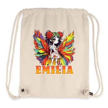 Emilia - maiden name - fairy - Stanley/Stella Recycled Gym Bag - natural - Front