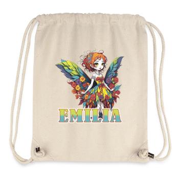 Emilia - maiden name - fairy - Stanley/Stella Recycled Gym Bag - natural - Front