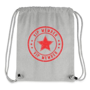 Vip Mitglied - Stanley/Stella recycelter Gym Bag - Grau meliert - Vorne