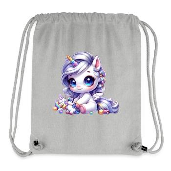 Niedliche Einhorn Mythische Fee - Stanley/Stella recycelter Gym Bag - Grau meliert - Vorne