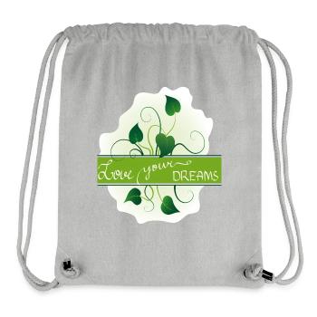 Love your Dreams - Stanley/Stella Recycled Gym Bag - heather grey - Front