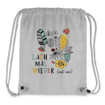 Gute Laune - Stanley/Stella recycelter Gym Bag - Grau meliert - Vorne
