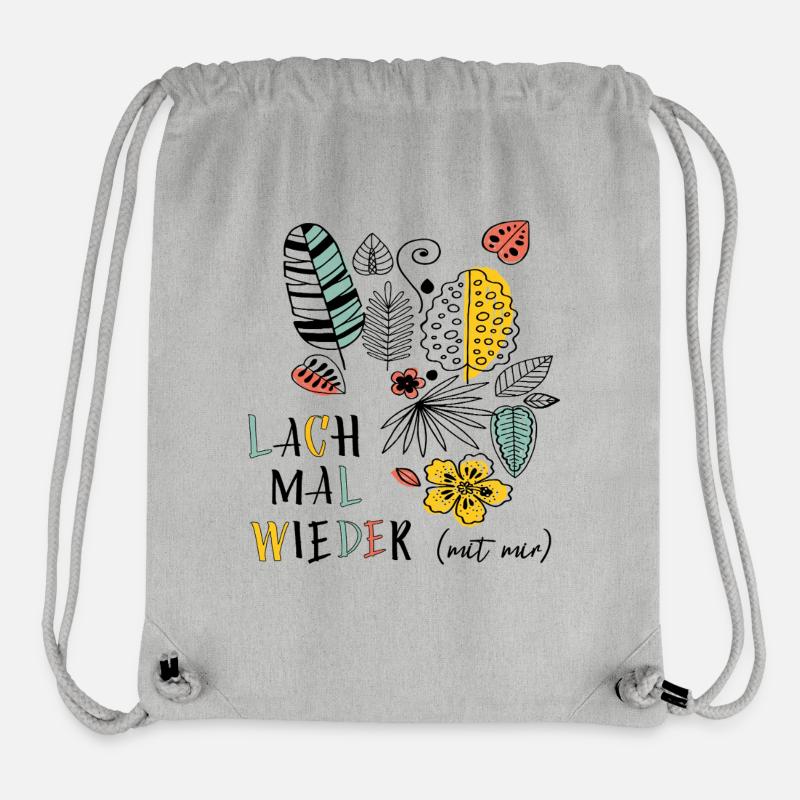 Gute Laune - Stanley/Stella recycelter Gym Bag - Grau meliert