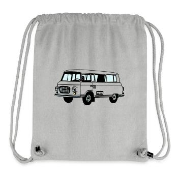 Barkas , Ostalgie , DDR Kult , Youngtimer (25) - Stanley/Stella recycelter Gym Bag - Grau meliert - Vorne