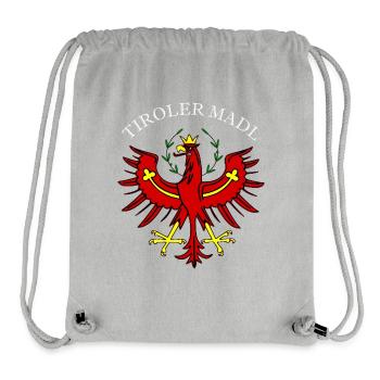 Tiroler Madl Tirol - Stanley/Stella recycelter Gym Bag - Grau meliert - Vorne