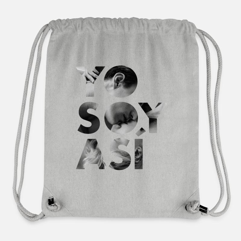 Hörˋ zu und fühle / Spruch / Typo / Spanisch - Stanley/Stella recycelter Gym Bag - Grau meliert