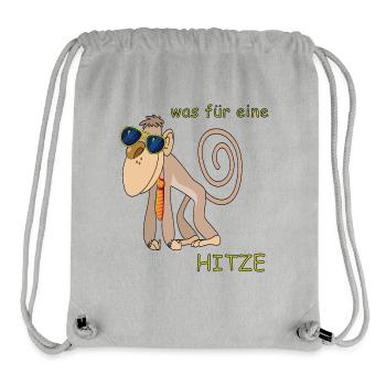 Une chaleur épouvantable - Sac à cordon recyclé Stanley/Stella - gris chiné - Devant