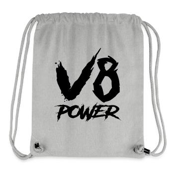 V8-Leistung - Stanley/Stella recycelter Gym Bag - Grau meliert - Vorne