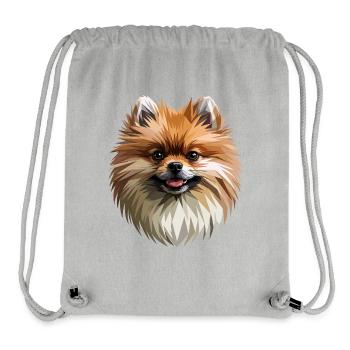Pomeranian Pomeranian Pom Sweet German Spitz - Stanley/Stella Recycled Gym Bag - heather grey - Front