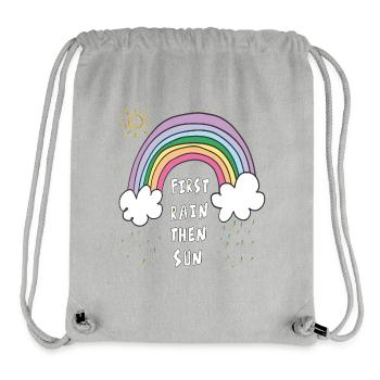 Arc-en-ciel - Sac à cordon recyclé Stanley/Stella - gris chiné - Devant