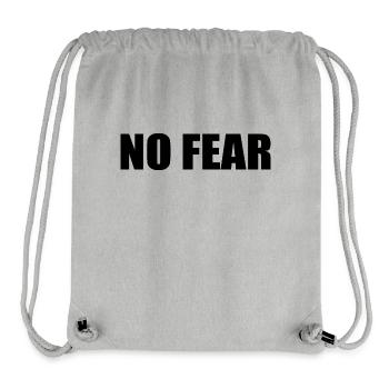 No fear - Stanley/Stella Recycled Gym Bag - heather grey - Front