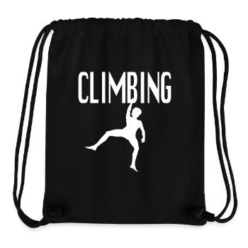 Tshirt and Accessories Climbing - Wolfgang Güllich - Stanley/Stella Recycled Gym Bag - black - Front