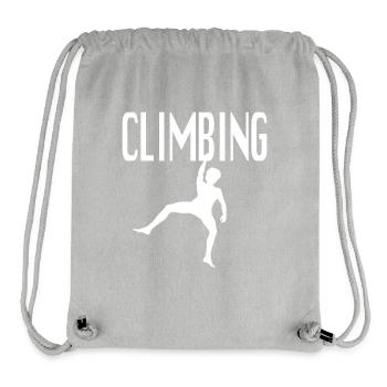 Tshirt and Accessories Climbing - Wolfgang Güllich - Stanley/Stella Recycled Gym Bag - heather grey - Front
